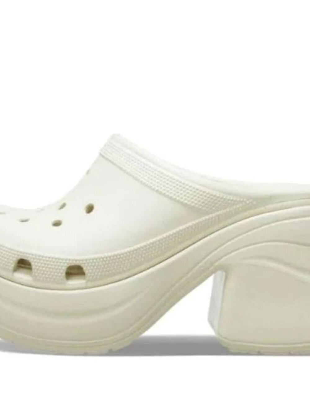 Crocs Siren Clog - White Platform Sandal - Size 8